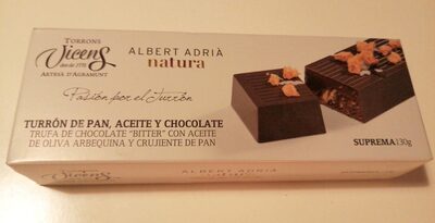 Turrón de pan, aceite y chocolate front packaging