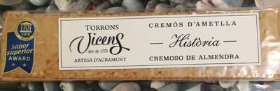 Turron cremoso de almendra front packaging