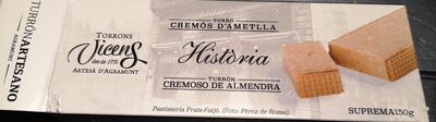 Turron cremoso de almendra front packaging