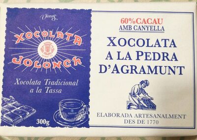 Chocolate a la piedra front packaging