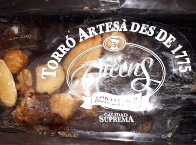 Turrón front packaging
