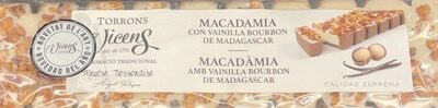 Turrón de Macadamia con vainilla bourbon de Madagascar