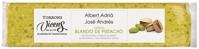 Turrón blando de pistacho front packaging
