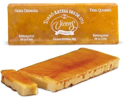 Turrón de yema quemada