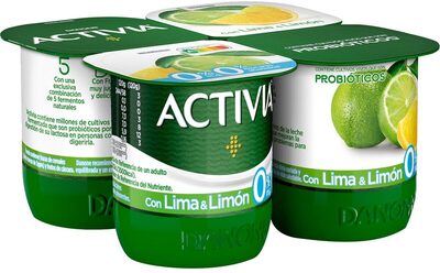 Bífidus desnatado m.g azúcar añadido con lima y limón