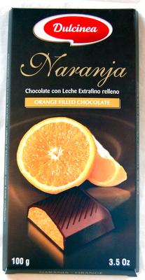 Naranja Chocolate con Leche Extrafino relleno