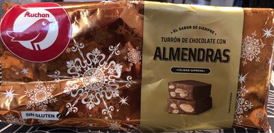 Turrón de chocolate con almendras