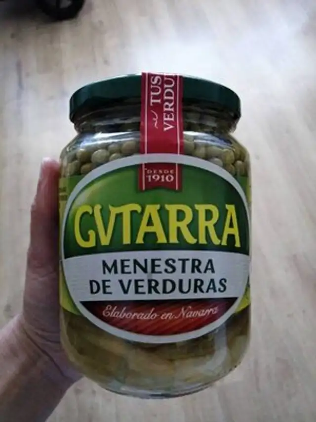Menestra de verduras front packaging