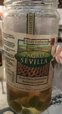 Olives vertes dénoyautées