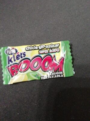 Klet's boom limón manzana front packaging