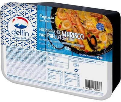 Preparado de marisco para paella front packaging