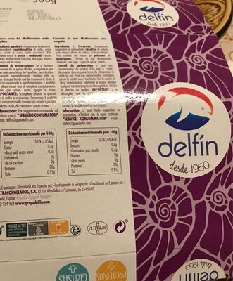 Gamba blanca del Medierráneo front packaging