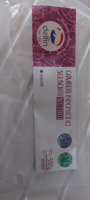 Gamberi Indopacifici Sguscati front packaging