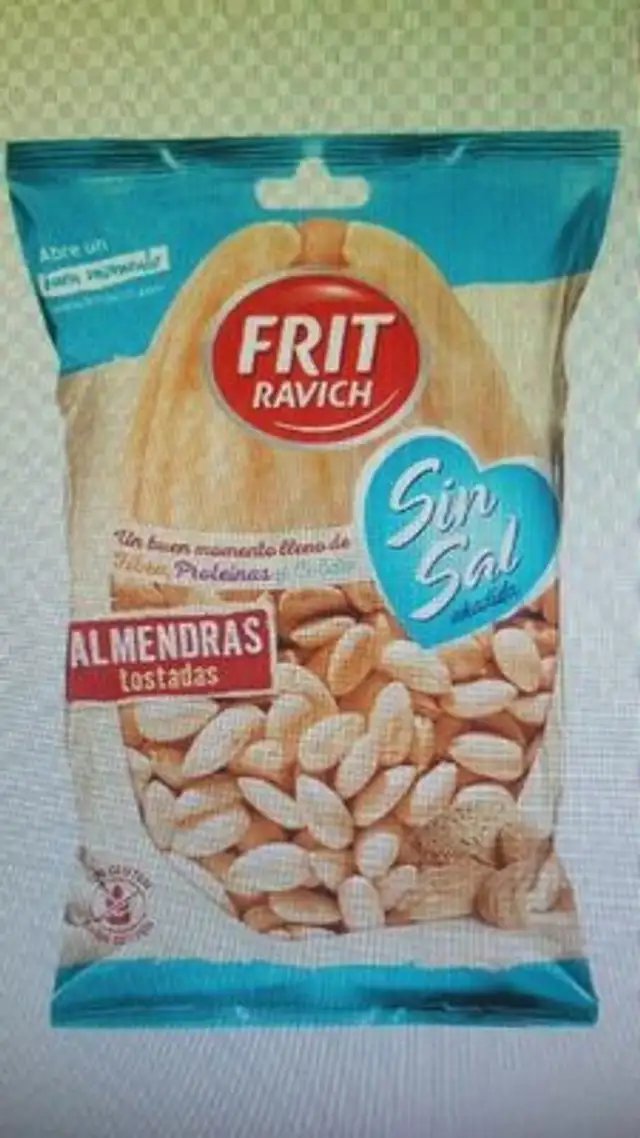 Almendra tostada sin sal front packaging
