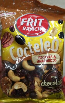 Cóctel de frutos secos con chocolate y fruta deshidratada