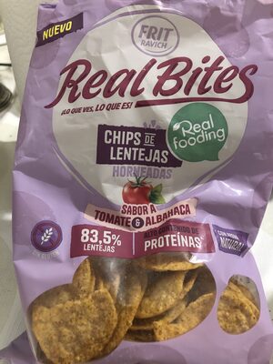 CHIPS DE LENTEJAS HORNEADAS Sabor a Tomate & Albahaca