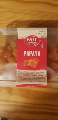 Papaya confitada