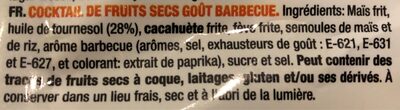 Fruitos secos barbacoa mix ingredients label
