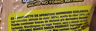 Jojitos bio ingredients label