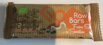 Raw bars fruits secs graines front packaging