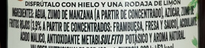 Ladron de manzanas ingredients label