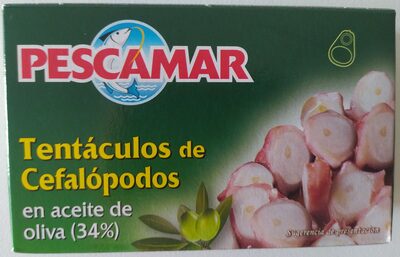 Tentacles of cephalopods in olive oil