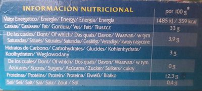 Tacos de cefalópodo en caldeirada nutrition facts table