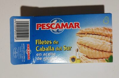 Filetes de caballa del sur en aceite de girasol