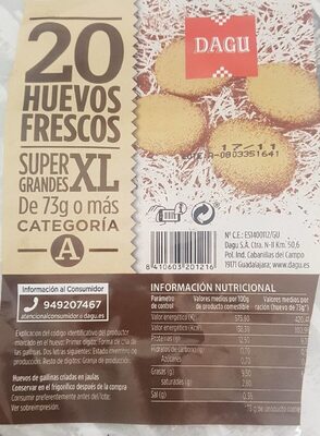 Huevos frescos XL