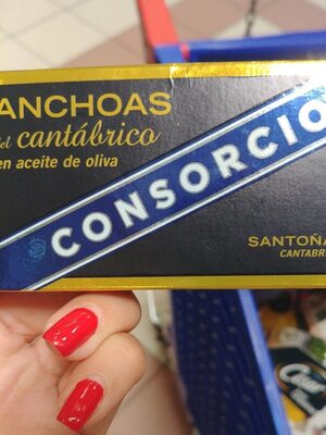 Anchoas del cantábrico front packaging