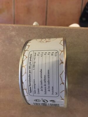 Bonito del norte en aceite de oliva nutrition facts table