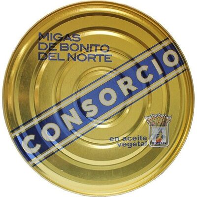 Bonito del norte en migas front packaging