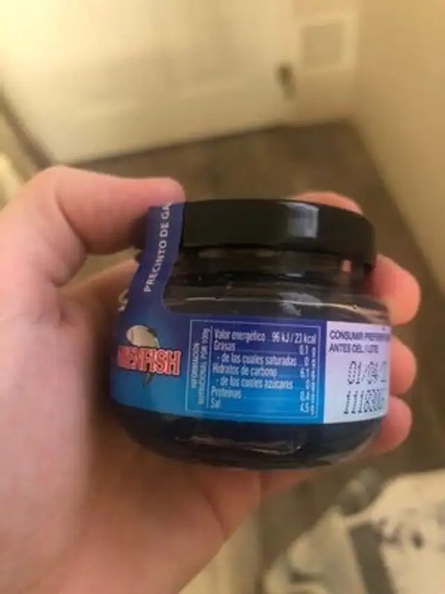 Unknown nutrition facts table