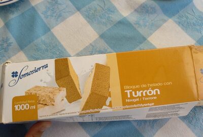 Helado de turrón en barra