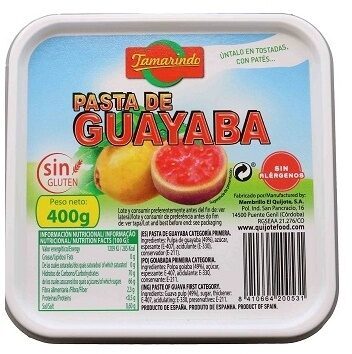 Pasta de guayaba front packaging