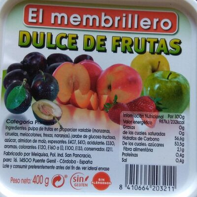 Dulce de frutas