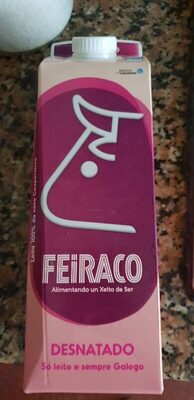 Leche Desnatada front packaging