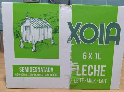 6 x 1L Leche UHT Semidesnatada front packaging