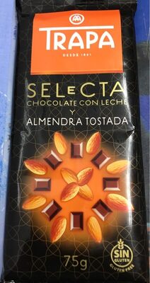 Selecta chocolate con leche y almendra tostada front packaging