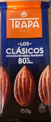 CHOCOLATE NEGRO FONDANT 80% CACAO front packaging