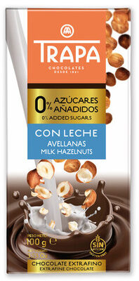 Milk chocolate hazelnuts sugar free