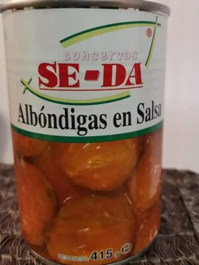 Albóndigas en salsa front packaging