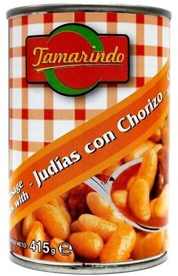 Judías con Chorizo front packaging