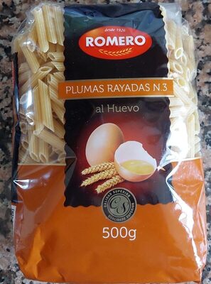 Plumas rayadas al huevo