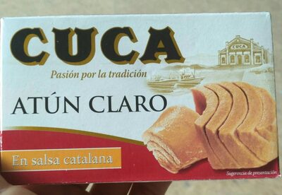 Cuca atún claro en salsa catalana