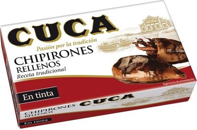 Chipirones rellenos en su tinta