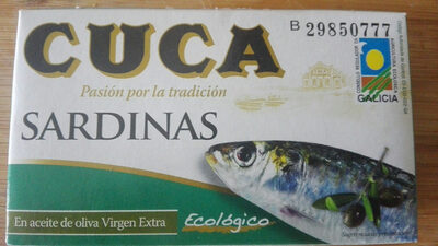Sardinas Con Aceite De Oliva Virgen Extra Ecológico Cuca