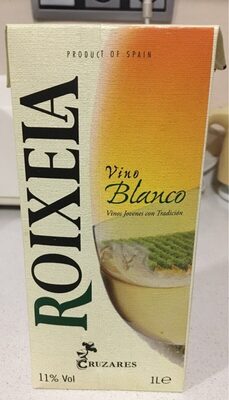 Vino blanco roixeia front packaging