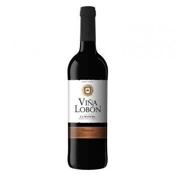 Vino do la mancha viña lobon tinto crianza