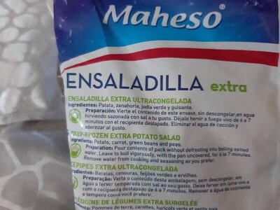 Ensaladilla extra ingredients label